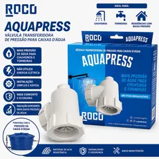 Válvula Alternadora Transferidora de Pressão Roco Aquapress Caixa D’Água Aumenta Pressão Chuveiro Torneira Sem Energia