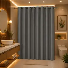 Cortina PVC 100% Blackout/Blecaute Impermeável Multiuso para Porta Janela e Box de Banheiro Antimofo