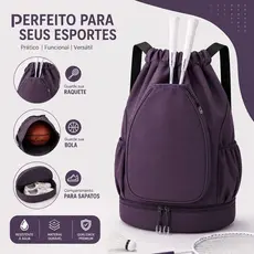 Bolsa Mochila Saco Esportiva Sacola Academia Raquete Futebol Basquete Passeio Viagem Impermeável MO-YM3001#