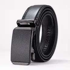 Cinto de couro genuíno de alta qualidade, liga de metal, fivela automática, cintos de cintura para homens