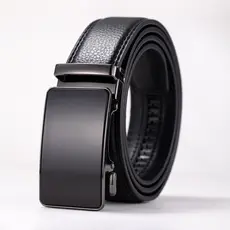 Cinto masculino automático de couro genuíno, cinto de luxo masculino, cinto de moda masculina de alta qualidade110-160cm