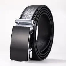 Cinto masculino de negócios metal fivela automática cinto de trabalho de alta qualidade  cinto de couro negócios