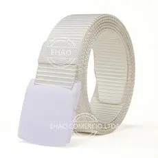 Fivela Automática Branca Nylon Exército Tático Cinto Masculino Militar Lona Cinto de Cintura Ao Ar Livre Viagem Jeans