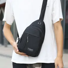 Bolsa Transversal Impermeável Mochila de Peito Pochete Feminina Masculina Resistente