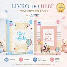 Livro Do Bebê Meus Primeiros 5 Anos Álbum Recordações Menino ou Menina