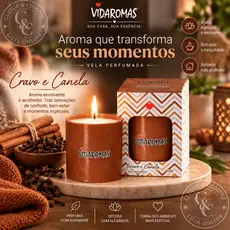 Vela Perfumada com 6 opções de fragrâncias exclusivas Vidaromas