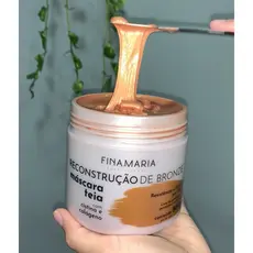 MEGA RECONSTRUÇÃO EFEITO TEIA BRONZE - MÁSCARA DE ALTO IMPACTO - FINA.MARIA PROFESSIONAL