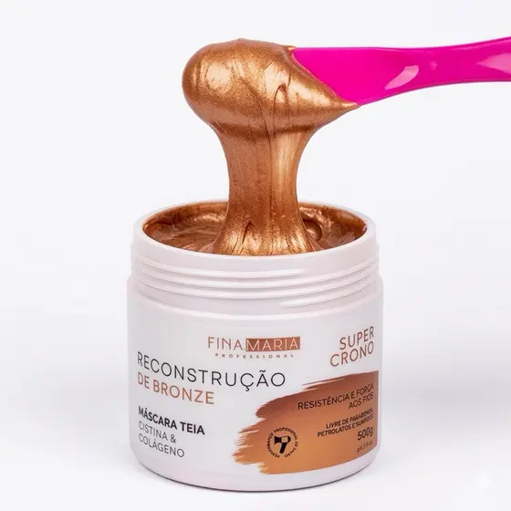 TRATAMENTO RECONSTRUTOR CAPILAR EFEITO TEIA BRONZE 500G - AMINOÁCIDOS E COLÁGENO