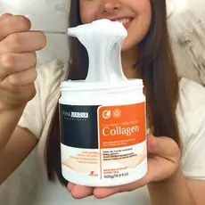 MÁSCARA TEIA PÓS-QUÍMICA COLLAGEN & MIRRA 500G | FORÇA + MACIEZ + SOS | FINA MARIA