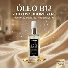 ÓLEO CAPILAR COM 12 ÓLEOS + FILTRO SOLAR + PROTEÇÃO TÉRMICA | FINA MARIA