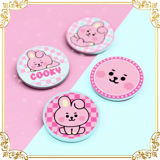 Bottons Premium Baby Cooky ✨– KPOP Fofo Idol Coreano Kawaii BTS BT21 Army Decoração Prova d'Água