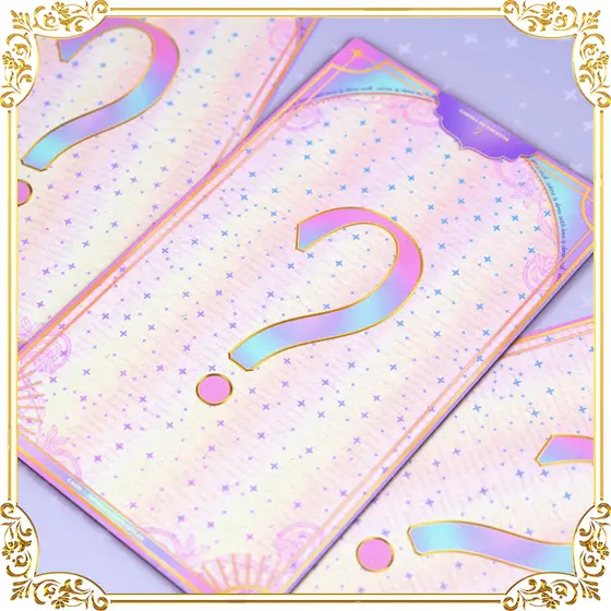 Cartela de Adesivos Holográfica Misteriosa – KPOP Fofo Coreano Colecionável Papelaria Decoração Toploader