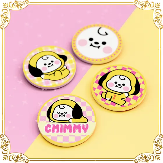 Bottons Premium Baby Chimmy ✨– KPOP Fofo Idol Coreano Kawaii BTS BT21 Army Decoração Prova d'Água