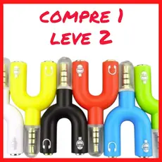 Compre 1 Leve 2！Cabo Adaptador Splitter P3 X P2 Gamer Fone Microfone Headset Xbox Ps4 A25