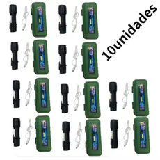 Kit 3/5/10 Mini Lanterna Brilhante Multi-função Led Táticas De Campo