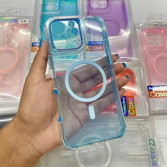 Capa MagSafe IPhone 11 12 Carregamento por Indução Capinha Case