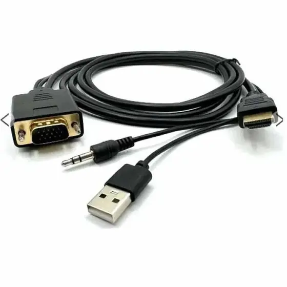 Cabo Conversor Hdmi Macho para Vga Macho 1.50 Metros - D-VUH01 - Grasep