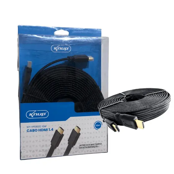Cabo HDMI 10 Metros Full HD 1080p Reforçado - KP-YP51000 - KNUP