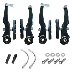 FREIO V-BRAKE P/ BIKE DE ALUMINIO  4 PCS PRETO