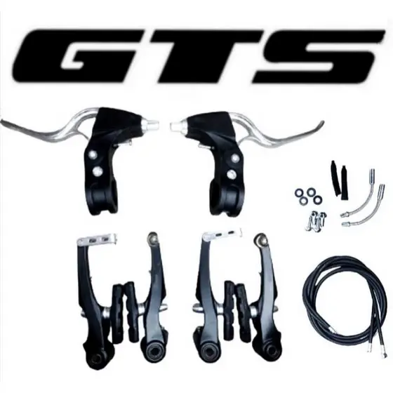 KIT DE FREIO P/ BIKE ALUMINIO V-BRAKE COMPLETO - Freio de Bicicleta