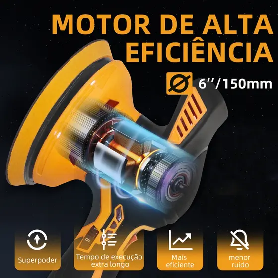 Polidor Elétrico 21V - Kit Completo c/ 2 Baterias e Carregador | Alta Performance