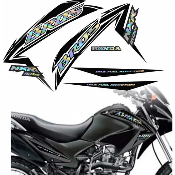 Kit Faixa Adesivo Bros Nxr 150 Es Mix HOLOGRAFICO 2010