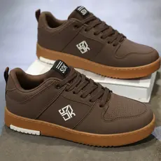 Tenis Branco Masculino Academia Casual Skate Caminhada Promoção Envio Imediato