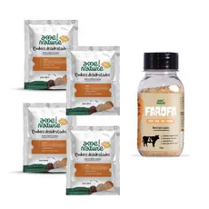 Saborizante de Ração Pet Sabor Carne Bovina (Acém) com 150gramas P/cães e gatos + 4 pacotes petiscos