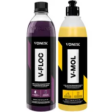 Kit Shampoo Automotivo Esfregação V-Floc V-Mol 500ml Vonixx