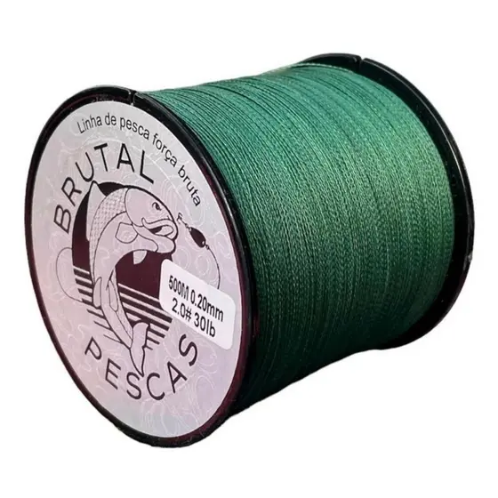 Linha Pesca Multifilamento 500m 0.20 0.35 0.18 0.50 Mm Top 4 fios - Brutal Premium