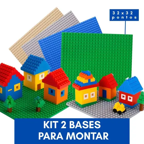 Base Blocos de Montar Peças Placa Clássica 32x32 Pontos de Construção Encaixar Brinquedo Compatível
