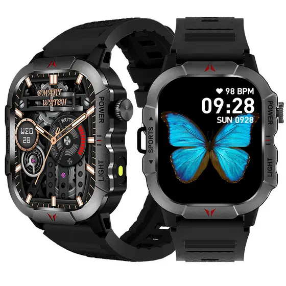 Smartwatch Relógio Inteligente Para Android IOS Tela De Toque Completa 1.78 " À Prova D'água IP67 Esportivo