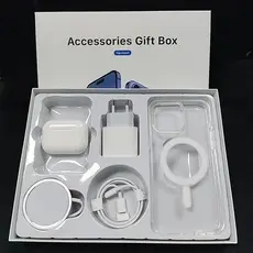 Kit Para iPhone 5 Em 1 Fone De Ouvido Bluetooth Sem Fio/Carregador De Indução/Cabo De Dados De Carregamento/Fones Airpod