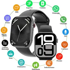 2026 Smart Watch S10 Pro Mini Bluetooth Caller ID, com monitoramento de frequência cardíaca e calculadora Z7PD