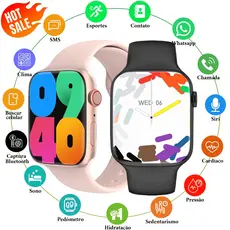 2026 Smart Watch S10 Pro Bluetooth Caller ID, com monitoramento de frequência cardíaca e calculadora - enviado de Saint