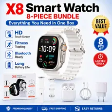 2026 Novo X8 2.2 Polegadas Smartwatch Para IOS Android Completo 6 Em 1 I15 TWS FQBF