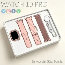 2026 Smartwatch Original S10 Pro MINI Chamadas Bluetooth Calórias de exercício à prova d'água calculadora Android / iOS