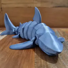 Brinquedo Tubarão Todo Articulado 3D 23cm Shark Jaws Bruce