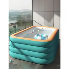 Grande piscina inflável de 3 e 4 anéis - material de PVC durável, sem necessidade de energia, adequada para festas de ve