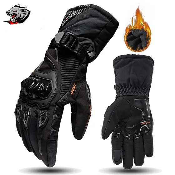 Luva Motoqueiro Luvas De Motociclismo Guantes Homens À Prova De Vento Tela Sensível Ao Toque Motocross Inverno