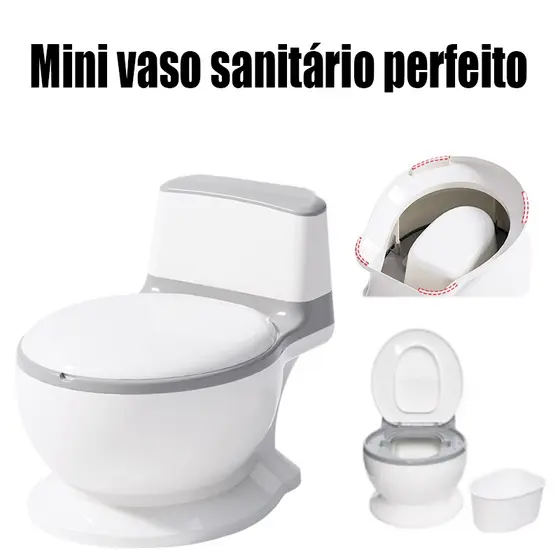 Potty Trainer Redutor De Assento De Vaso Sanitário Infantil Fun Training Com Escova De Limpeza