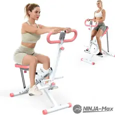 NINJA-MAX Máquina De Agachamento Simulador De Remo Dobrável Fitness Exercício Doméstico