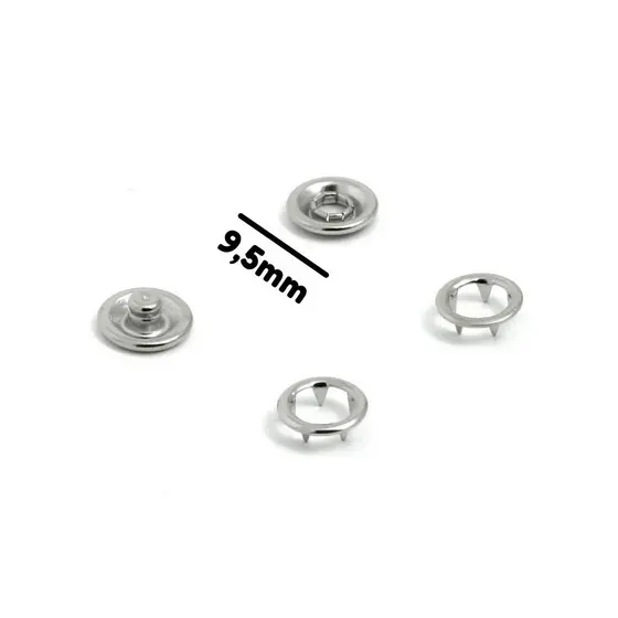 Botão De Pressão de Metal Tic Tac , N. 35  Arinho 100 Pçs Ideal Para Roupas Confecçoes
