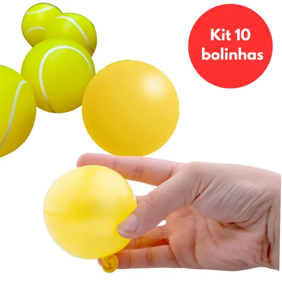 Kit 10 Bolinhas Lisa Para Cachorro Pet Fisiotarapia Crianças Brinquedo