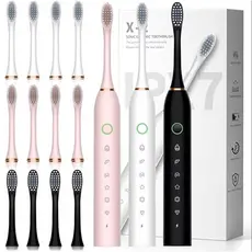 Escova de dentes elétrica recarregável IPX7 Com Cabeça Substituivel inteligente