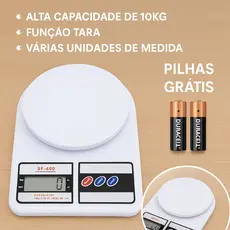 Balança digital cozinha bolo precisão pilhas inclusas AA SF-400