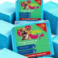 Tapete Higiênico Para Cães Super Tapetão 80X60cm / 60X60cm Com 30 uni