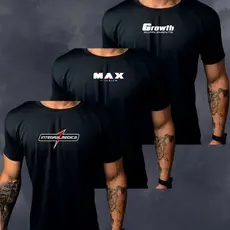 3 Camisas Camisetas Dry Fit Masculino Kit MIX , Ideal Para Treinos, Academia, Corrida