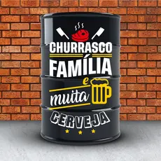 ADESIVO TAMBOR 40x70 CHURRASCO FAMILIA VAZADO