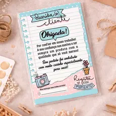 Folheto Carta de Agradecimento ao Cliente 10x14cm | Empresas, Lojas e Embalagens